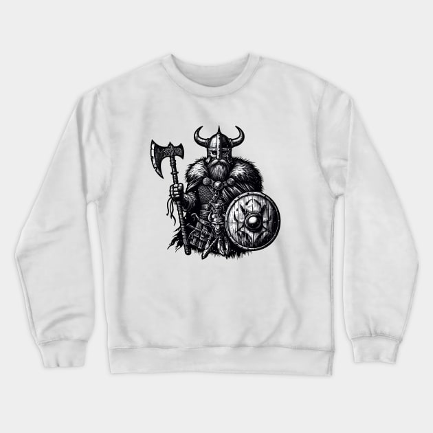 Odin's Warrior Crewneck Sweatshirt by Shy Elf Designer